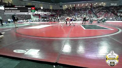 120 lbs Semifinals (8 Team) - Jesse Koehler, CACHE vs Kolson Seachris, BRISTOW