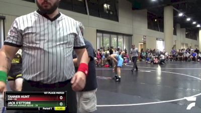 116 lbs Placement (16 Team) - Jack D`Ettore, Carolina Hammer Squad vs Tanner Hunt, RWA