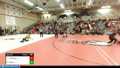 92 lbs Semifinal - Liam Harding, Enumclaw Yellow Jackets Wrestling Club vs Casey Watts, Team Aggression Wrestling Club