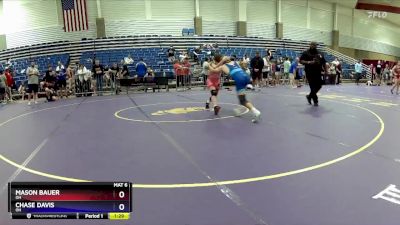 120 lbs Cons. Round 4 - Mason Bauer, OH vs Chase Davis, OH