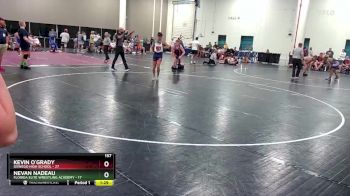 157 lbs Round 2 (10 Team) - Kevin O`Grady, Oswego High School vs Nevan Nadeau, Florida Elite Wrestling Academy