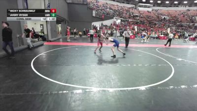 130 lbs Cons. Semi - Avery Ryder, LAW vs Nicky Schnaubelt, Askren Wrestling Academy