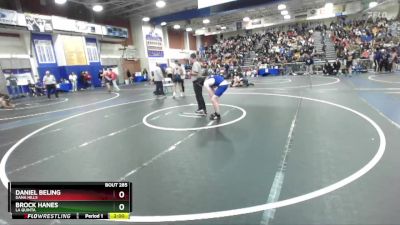 175 lbs Champ. Round 1 - Daniel Beling, Dana Hills vs Brock Hanes, La Quinta