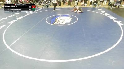 190 lbs Cons. Round 4 - Hayden Wheeler, Yorkville Christian vs Frankie Solis, Unattached