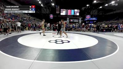 215 lbs Champ. Rd Of 64 - Kade Splinter, WI vs Legend Benedict, SD