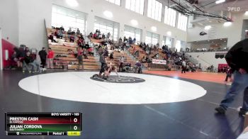 165 lbs Semifinal - Preston Cash, El Capitan vs Julian Cordova, Southwest