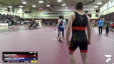 Junior-3 lbs Round 2 - Elijah Kupka, Immortal Athletics WC vs Garren Christiansen, Dubuque Wrestling Club