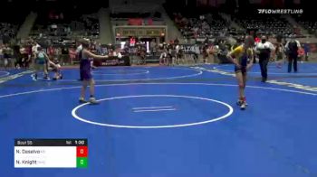 76 lbs Quarterfinal - Nico Desalvo, M2 vs Noah Knight, Chickasha Wrestling