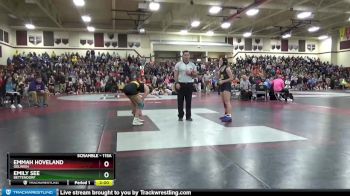 115A 1st Place Match - Emmah Hoveland, Oelwein vs Emily See, Bettendorf