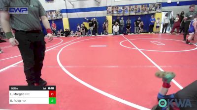 52 lbs Round Of 16 - Lucas Morgan, Berryhill Wrestling Club vs Beckett Rupp, Perry Wrestling Academy