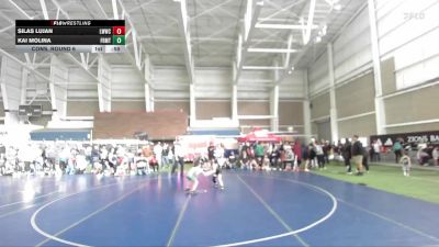 54 lbs Cons. Round 6 - Kai Molina, Southwest Hammers vs Silas Lujan, Little Warriors Wrestling Club