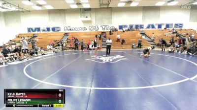 165 lbs Placement Matches (16 Team) - Kyle Hayes, Sierra College vs Felipe Legaspi, Chabot College