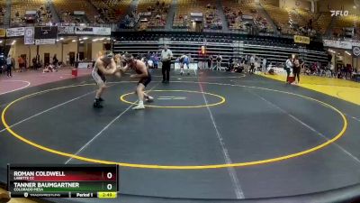 174 lbs Cons. Round 2 - Tanner Baumgartner, Colorado Mesa vs Roman Coldwell, Labette CC