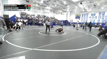 100 lbs Cons. Round 2 - Galilea Blancas, Troy vs Jacqueline Flores, San Clemente