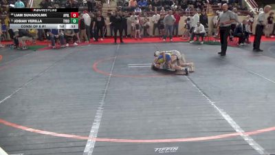 75_B lbs Consi Of 8 #1 - Liam Suhadolnik, Apollo Ridge vs Josiah Verilla, Tyrone