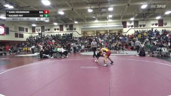 132 lbs 9th Place Match - Kade Krusemark, Waterloo East vs Kaliber Fry, PCM, Monroe