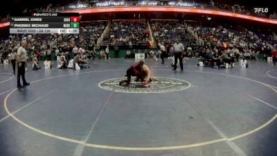 2A 126 lbs Champ. Round 1 - Phoenix Michaud, Newton-Conover High School vs Gabriel Jones, East Surry