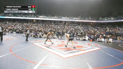8A 120 lbs Semifinal - Jimmy Araujo, Pinecrest High School vs Adrian Feliciano, William Amos Hough High School