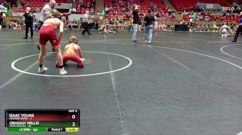 100 lbs Round 1 (4 Team) - Isaac Young, Hoosier Havoc vs Obadiah Willis, Team Gotcha