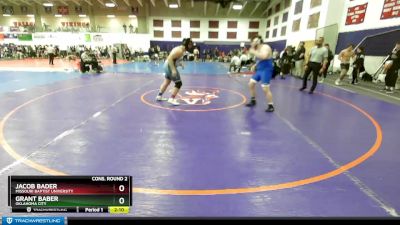 285 lbs Cons. Round 2 - Jacob Bader, Missouri Baptist University vs Grant Baber, Oklahoma City