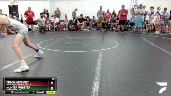 92 lbs Finals (2 Team) - Frank Albright, U2 Upstate Uprising Red vs Hunter Webster, 84 Athletes