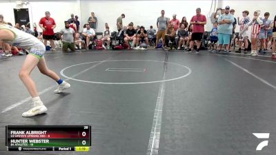 92 lbs Finals (2 Team) - Frank Albright, U2 Upstate Uprising Red vs Hunter Webster, 84 Athletes