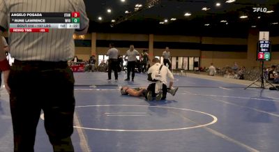 197 lbs 5th Place - Angelo Posada, Stanford vs Rune Lawrence, West Virginia
