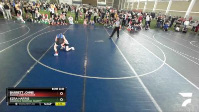 67 lbs Quarterfinal - Ezra Harris, Sanderson Wrestling Academy vs Barrett Johns, Bulldog Wrestling Club