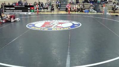 110 lbs Cons. Round 3 - Berkley Maertens, BOLD vs Ben Lange, Rushford-Peterson