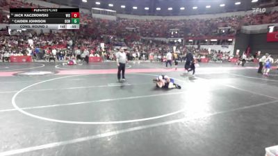 115 lbs Cons. Round 3 - Jack Kaczrowski, Wisconsin vs Caiden Johnson, BCWC