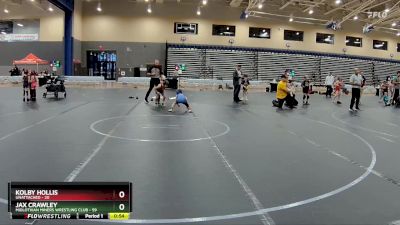 52 lbs Round 1 - Jax Crawley, Midlothian Miners Wrestling Club vs Kolby Hollis, Unattached