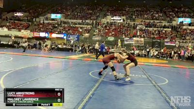 G - 126 lbs Champ. Round 2 - Lucy Armstrong, Choteau (Girls) vs Malorey Lawrence, Florence-Carlton (Girls)