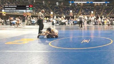 130 lbs Round Of 32 - Ezra Gowatski, Connellsville vs Andrew Rush, Trinity