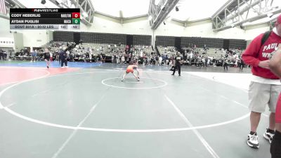 80-I2 lbs Rr Rnd 1 - Cody Heberlig, Marlton vs Aydan Puglisi, MacArthur