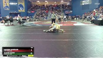 150 lbs Champ. Round 1 - Dustin Kohn, Mountain View vs Hayden Wheeler, Cape Henlopen