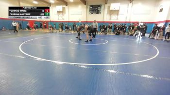 Boys 215 lbs Champ. Round 1 - Fabian Martinez, Alisal Boys vs Zhihao Wang, Los Gatos Boys