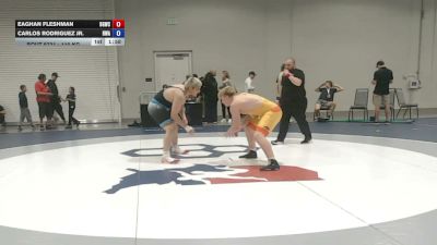 110 kg Cons. Sub-quarters - Eaghan Fleshman, Big Game Wrestling Club vs Carlos Rodriguez Jr., Heartland Wrestling Academy