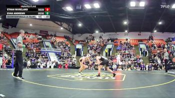 138 lbs Quarterfinals (8 Team) - Ethan Moreland, Three Rivers HS vs Evan Andrews, Greenville HS