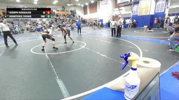 126 lbs Cons. Round 3 - Joseph Gonzales, Huntington Beach vs Demetries Thoms, Paramount