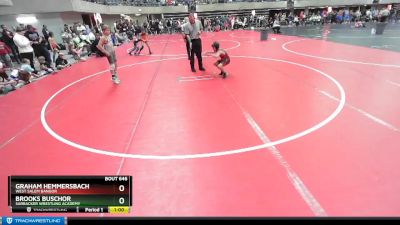 80 lbs Cons. Round 2 - Brooks Buschor, Sarbacker Wrestling Academy vs Graham Hemmersbach, West Salem Bangor