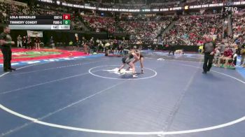 G105-5A Semifinal - Timmery Condit, Pomona Girls vs Lola Gonzales, Chatfield Girls