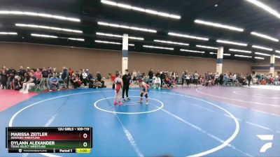 109-119 lbs Round 1 - Marissa Zeitler, Aviators Wrestling vs Dylann Alexander, Texas Select Wrestling