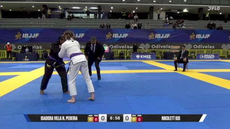 Nikolett Kis vs Isadora Villa N. Pereira 2025 European Jiu-Jitsu IBJJF Championship