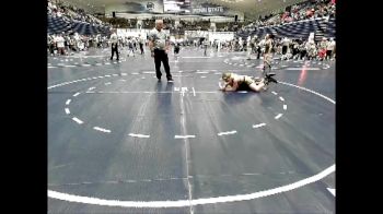 90 lbs Cons. Round 5 - Kaiden Pomraning, Mayfield May Academy vs Clayton Bates, Caldwell Wrestling Club