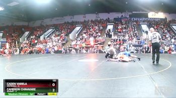132 lbs Finals (8 Team) - Cameron Chinavare, Dundee vs Caden Varela, Whitehall