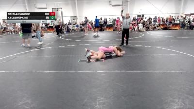 128 lbs Round 1 (4 Team) - Kylee Hopkins, RPA vs Natalie Hagood, R&R Ladies Black