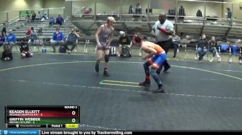 100 lbs Round 2 (6 Team) - Keagen Elliott, Michigan Grappler RTC vs Griffin Webber, Indiana Outlaws