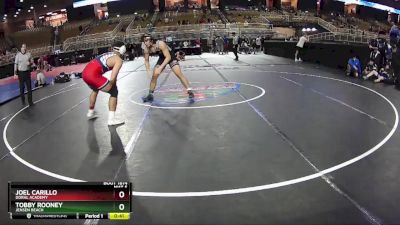 190 lbs Cons. Round 3 - Joel Carillo, Doral Academy vs Tobby Rooney, Jensen Beach