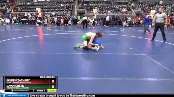 100 lbs Cons. Round 4 - Gavin Cheek, Western Nebraska Elite vs Jayden Zachary, Sebolt Wrestling Academy