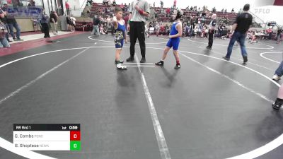 83 lbs Rr Rnd 1 - George Combs, Ponca City Wildcat Wrestling vs Brody Shoptese, Newkirk Takedown Club